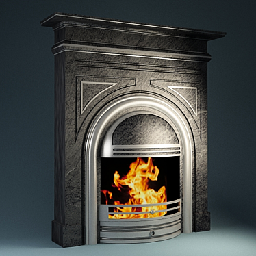 Cozy Hearth: Modern Fireplace 3D model image 1 