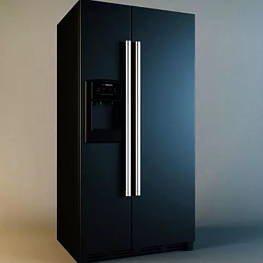 Bosch KAN 58A55 Fridge: Sleek & Spacious 3D model image 1 