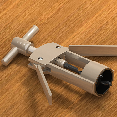 Sleek Modern Corkscrew 3D model image 1 