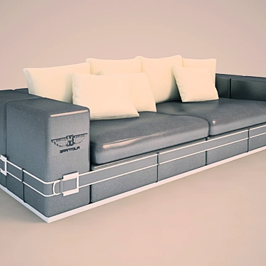 Ipe Cavalli Cupe: Elegant Luxury Sofa 3D model image 1 