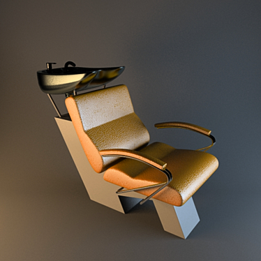 Salon Wash Chair 3D model image 1 