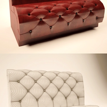 Luxury Dining Sofa Set 3D model image 1 