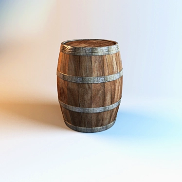 Textile Barrel: Russian Craftsmanship 3D model image 1 