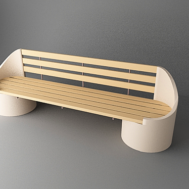 Round Bench: Max 9-Vray 1.5 3D model image 1 