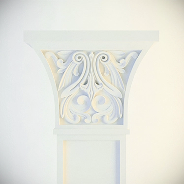 Classic Column for Interior and Exterior Decor 3D model image 1 