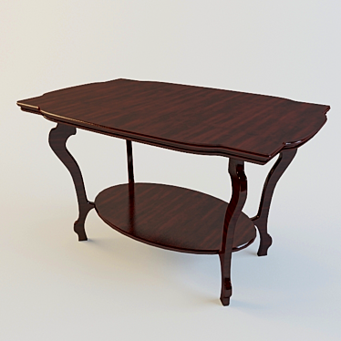 "Berger" Coffee Table | Height 56cm, Width 94cm 3D model image 1 