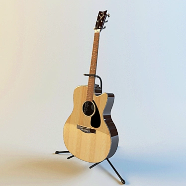 Yamaha 340-C Acoustic Guitar 3D model image 1 