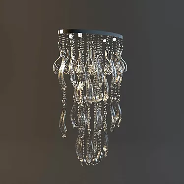 Elegant Leafy Chandelier 3D model image 1 