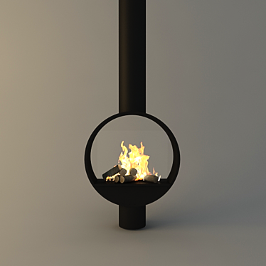 Cozy Fire: Boley Fireplace 3D model image 1 