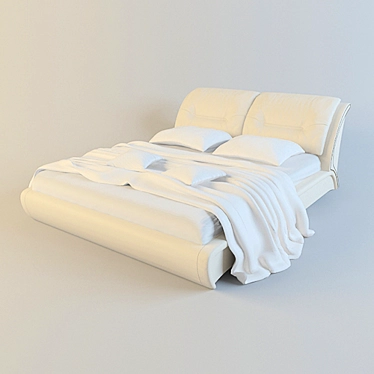 8 March Leather Bed 3D model image 1 