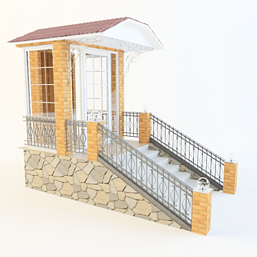 Custom-made Entrance Panel 3D model image 1 
