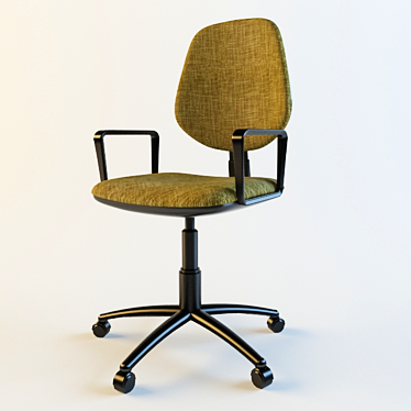 Sleek Armchair 3D model image 1 