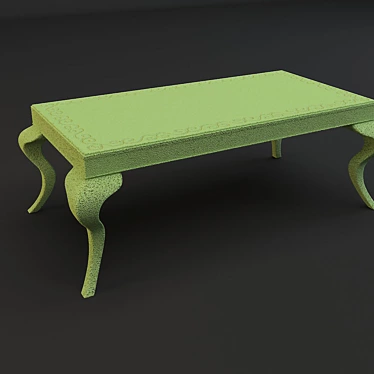 Modern Wood Coffee Table 3D model image 1 