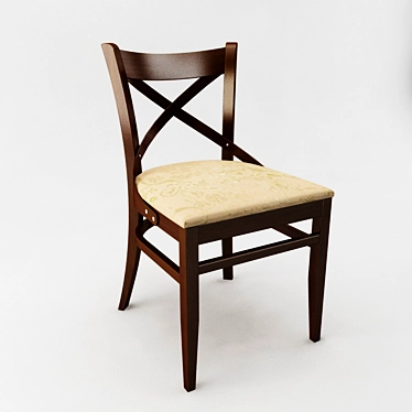 Classic Solo Chair, Made in Russia 3D model image 1 