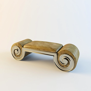 Modern Style Bench 3D model image 1 