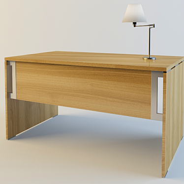 Profoffice Writing Desk - 1400x800x740 3D model image 1 