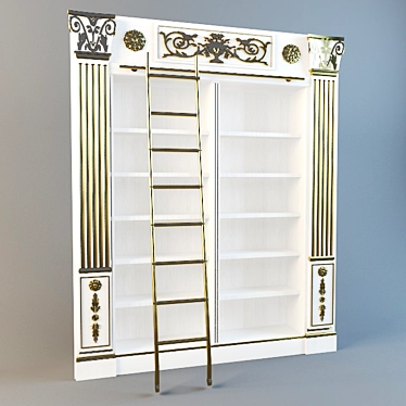 Classic Style Library Catalog 3D model image 1 