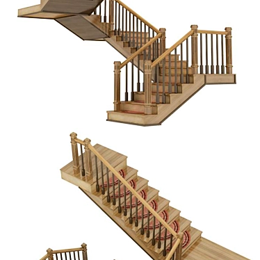 Wooden stairs