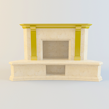 Custom Fireplace 3D model image 1 