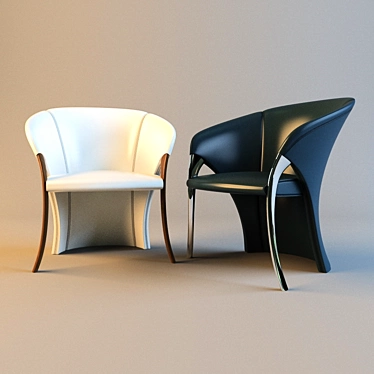 Modern Designer 2082 Calla Chair 3D model image 1 