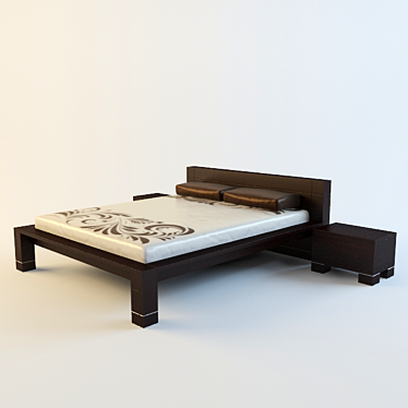 Karina Bed 3D model image 1 