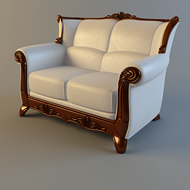 Napoleon Double Sofa by Potyutkov 3D model image 1 