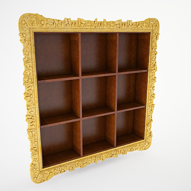 Carved Frieze Shelf: Exquisite 125k Polygons 3D model image 1 