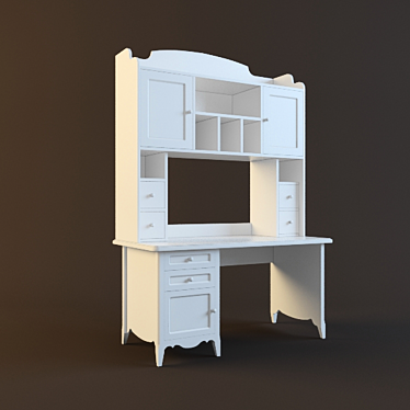 Smart Study Desk 3D model image 1 