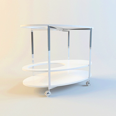 Elegant Serving Table by Tonin 3D model image 1 