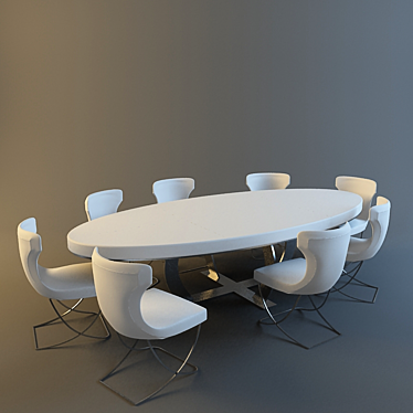 Elegant Baxter Table for Modern Homes 3D model image 1 