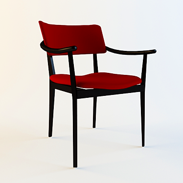 Nissa2 Chair: Sleek and Stylish Seating Solution 3D model image 1 