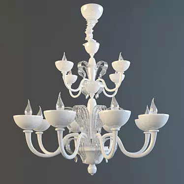 Exquisite Chandelier - Barovier & Toso 3D model image 1 