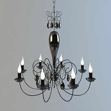 Elegant Classical Chandelier 3D model image 1 