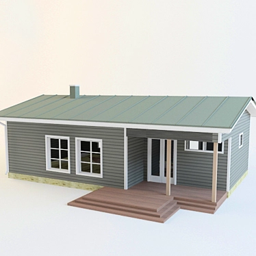 Cozy Cabin Retreat 3D model image 1 