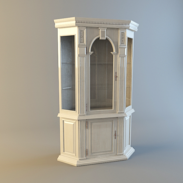 Elegant Verona Corner Wardrobe 3D model image 1 