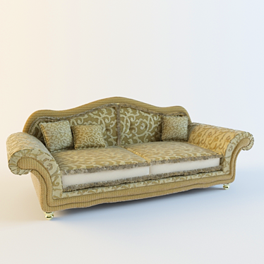 Valencia Classic Sofa 3D model image 1 