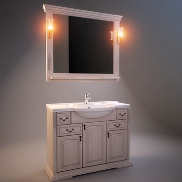 Modern Bathroom Set "100 Rispekto 3D model image 1 