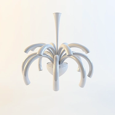 Sylcom Factory Chandelier: Designer Elegance 3D model image 1 