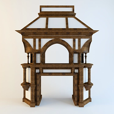 Portal for the wood fireplace