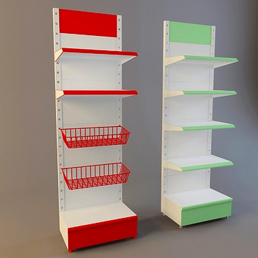  Convenient Store Shelves 3D model image 1 