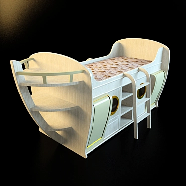 Captain's Boat Bed by Caroti 3D model image 1 