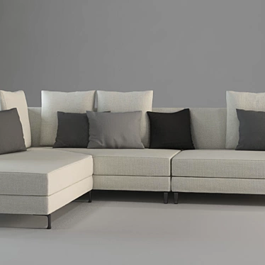 Italian sofa factory, model Minotti Allen