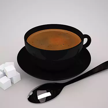 Sip in Style: Coffee 3D model image 1 