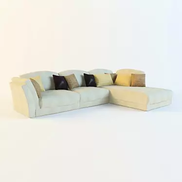 Light sofa with cushions