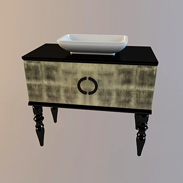 Marble Top Floor Standing Base 3D model image 1 