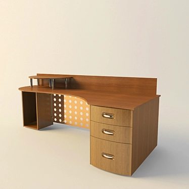 Modern Office Table 3D model image 1 