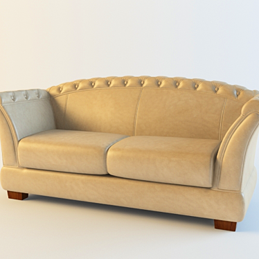 Italian Classic Sofa - BTC Iride 3D model image 1 