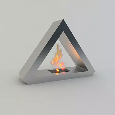 EcoFlame Bioethanol Fireplace 3D model image 1 