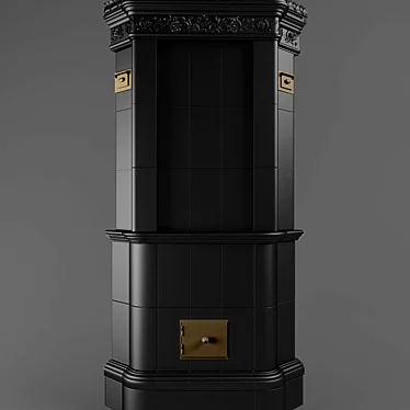 Classic Corner Fireplace 3D model image 1 