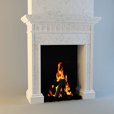 Warm Nights Fireplace 3D model image 1 